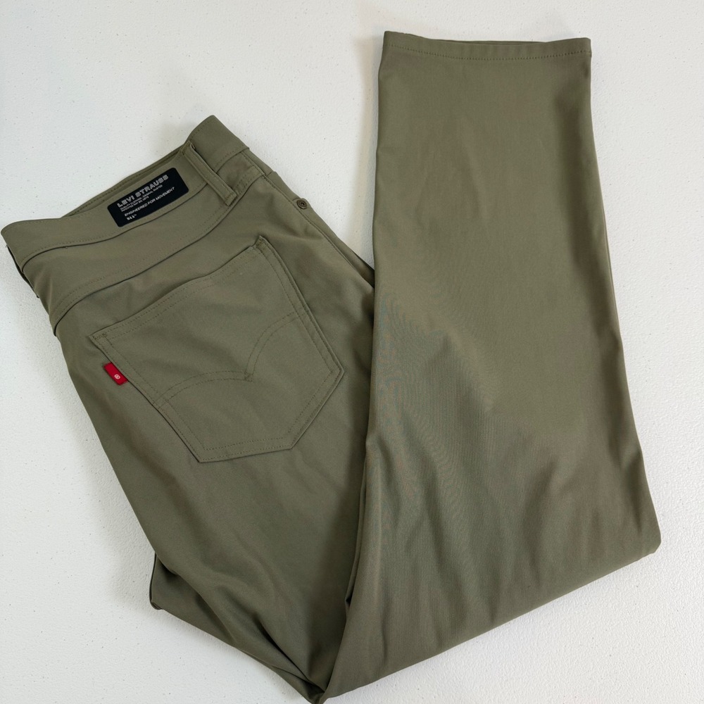 Levi Strauss 511 Engineered for Movement Slim Fit Pants Olive Green 34x30